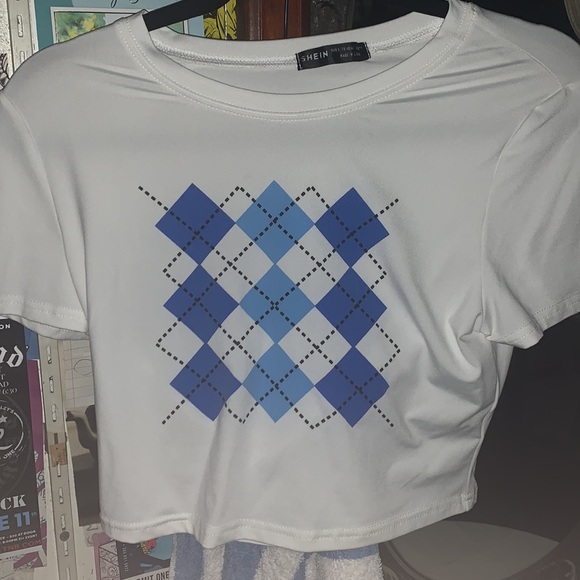 Pattern white crop top - Picture 2 of 2